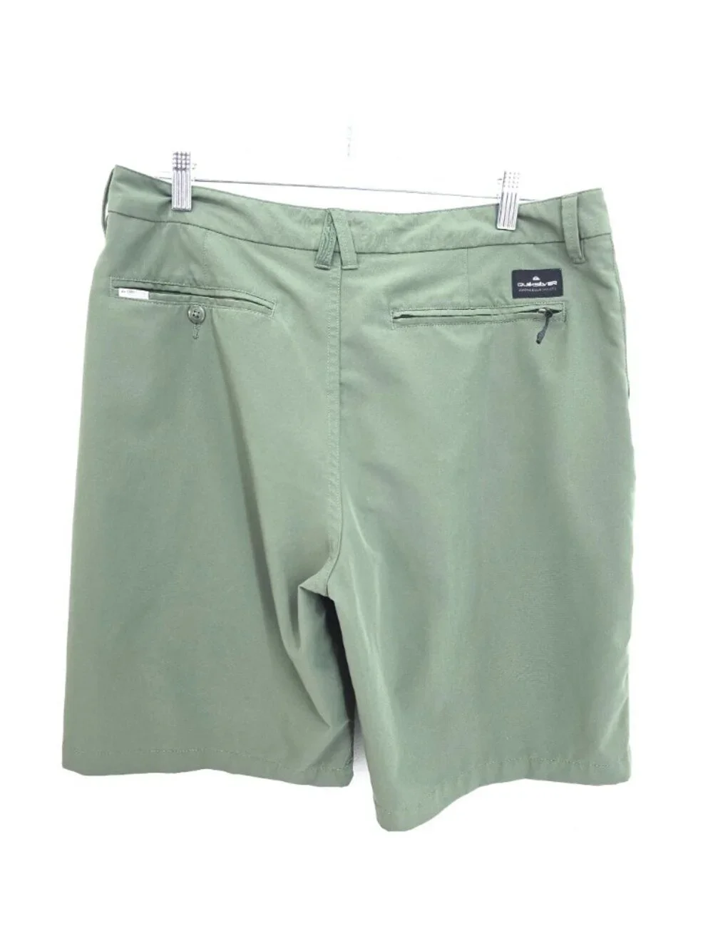 Quiksilver Union Amphibian Olive Green Swim Boardshorts Men Size 34